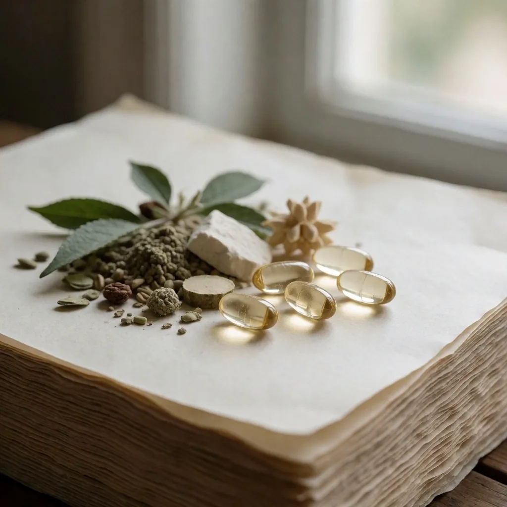 Graines botaniques sur vellum